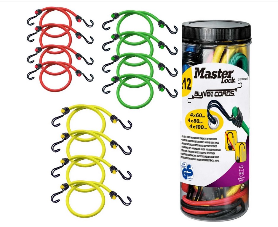 Master Lock 3107EURDAT upínací gumy 12 ks 8 mm
