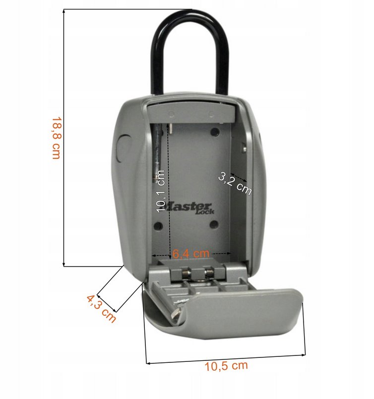 Master Lock 5414EURD schránka na klíče s okem šedá